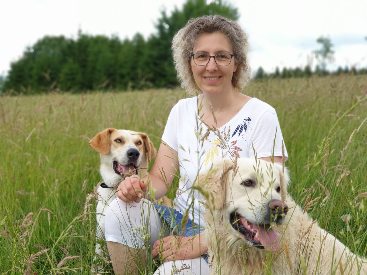 Sandra Hatje mit Hunden